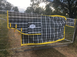 Black and Yellow Combo Rug