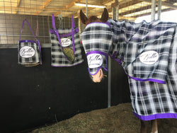 Black and Purple Combo Rug